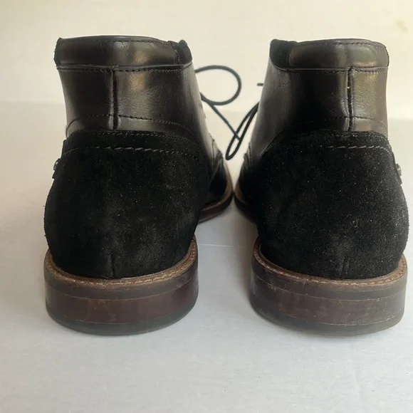 ALDO Black Suede and Leather LaceUp Boots - Picture 4 of 9